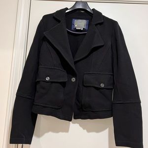 Anthropologie Black Structured Blazer Jacket